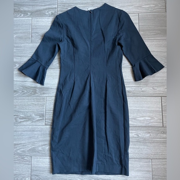 Banana Republic Women’s Navy Bell-Sleeve Shift Dress Long Sleeve, size 00• - Picture 2 of 13